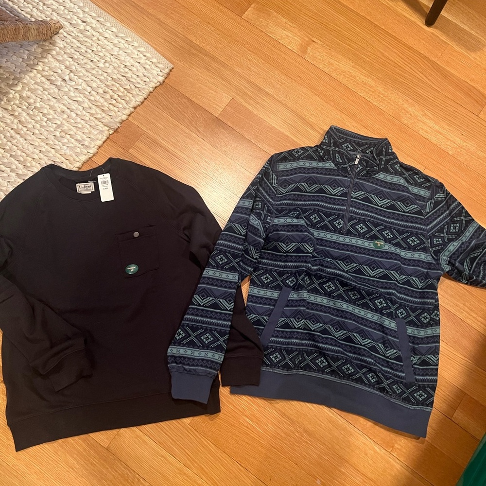 2 LL Bean Sweatshirts Size Medium